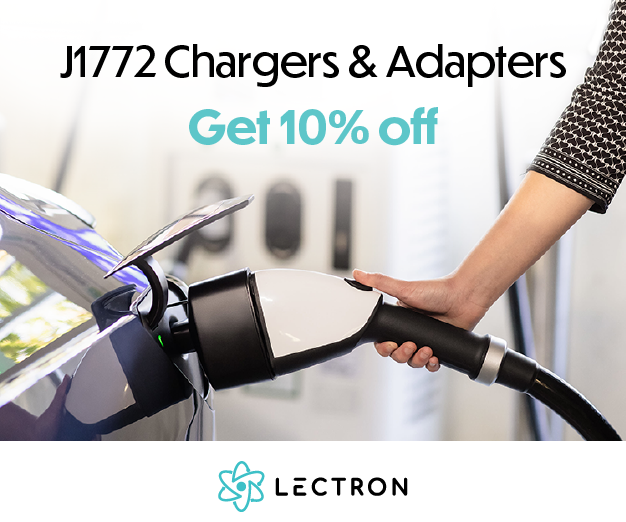 Lectron J1772 charger in use