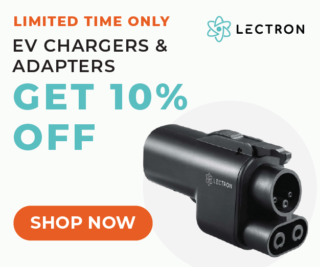 Lectron EV chargers and adapters promotional graphic